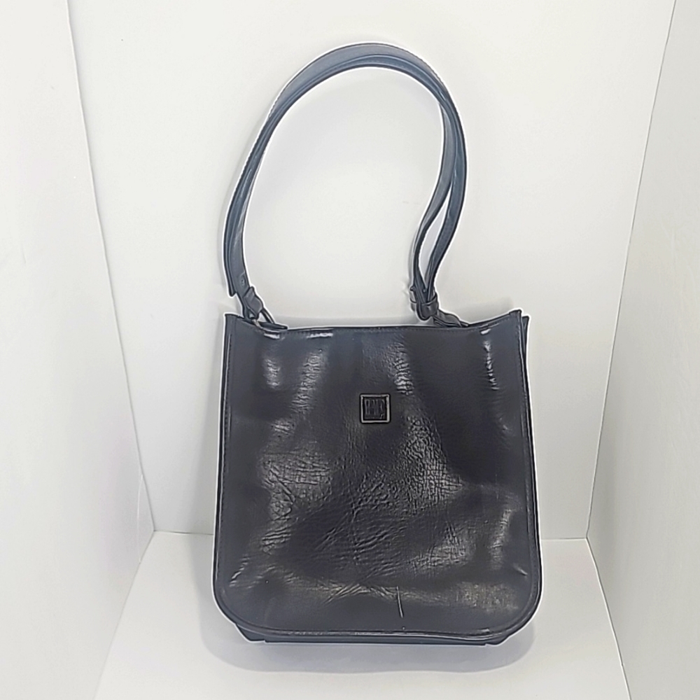 Perry Ellis women handbag, Size Medium, Color dark brown